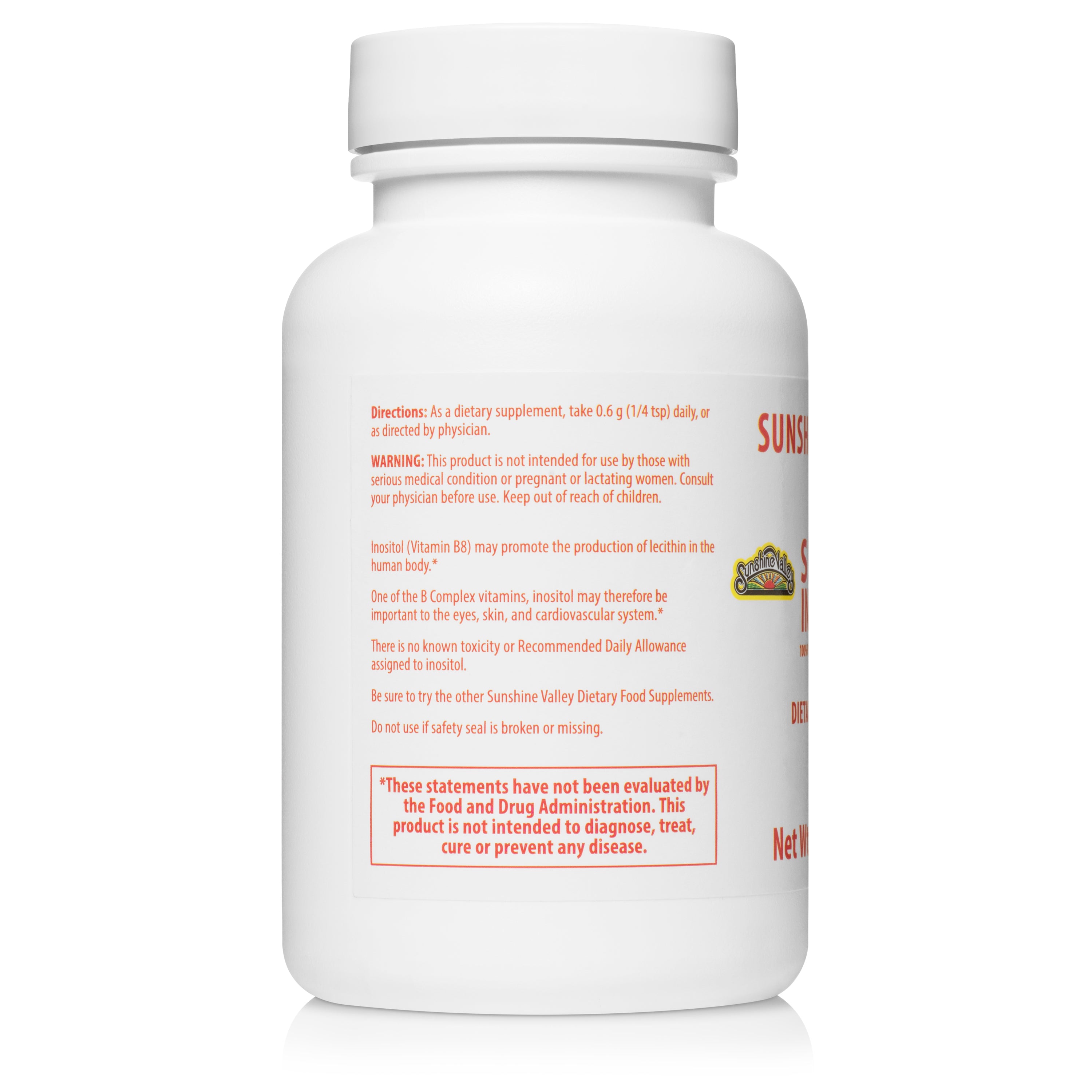 Super Inositol Vitamin B8 Powder - 2oz