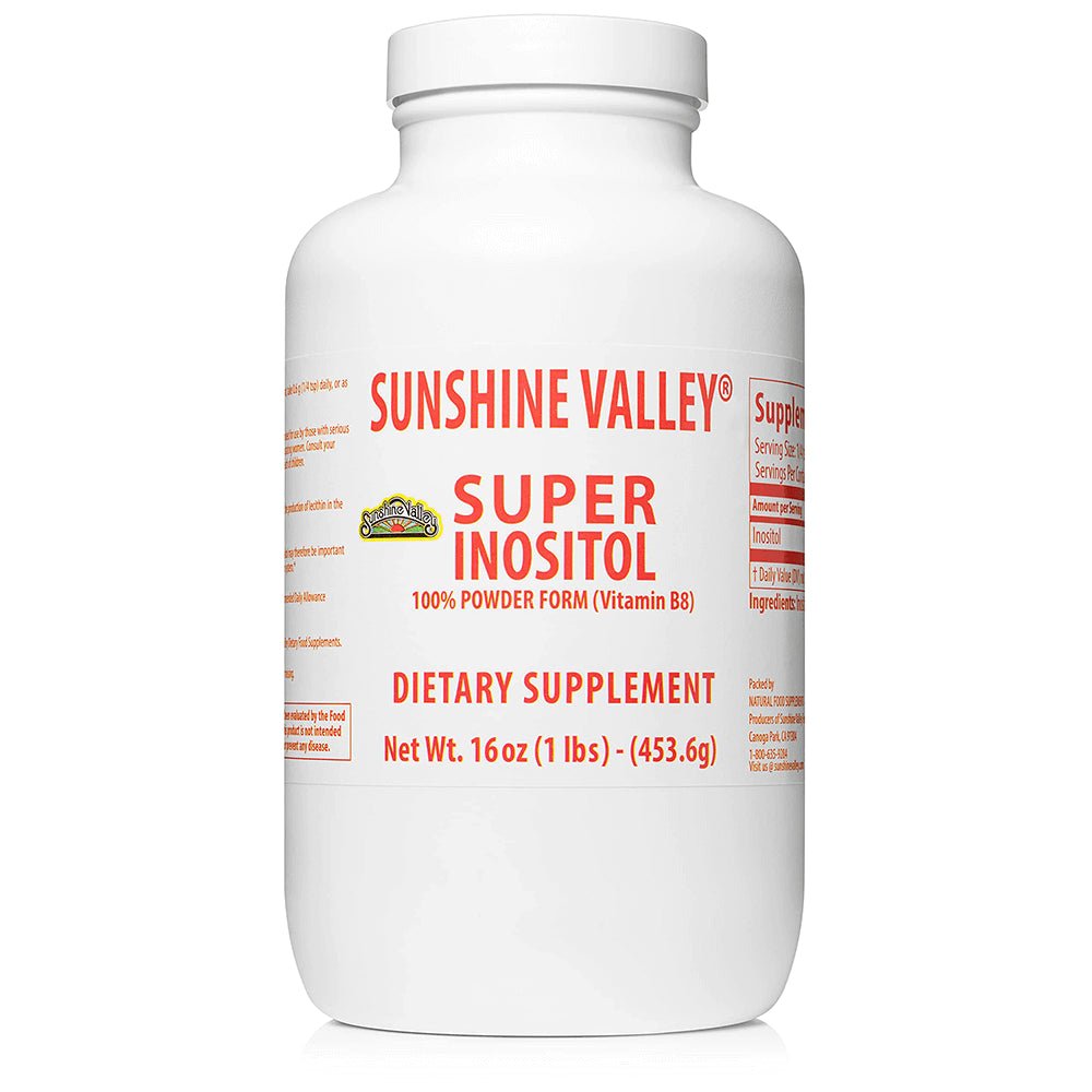 Super Inositol: Enhance Your Wellbeing with Vitamin B8 Powder (16oz) Sunshine Valley