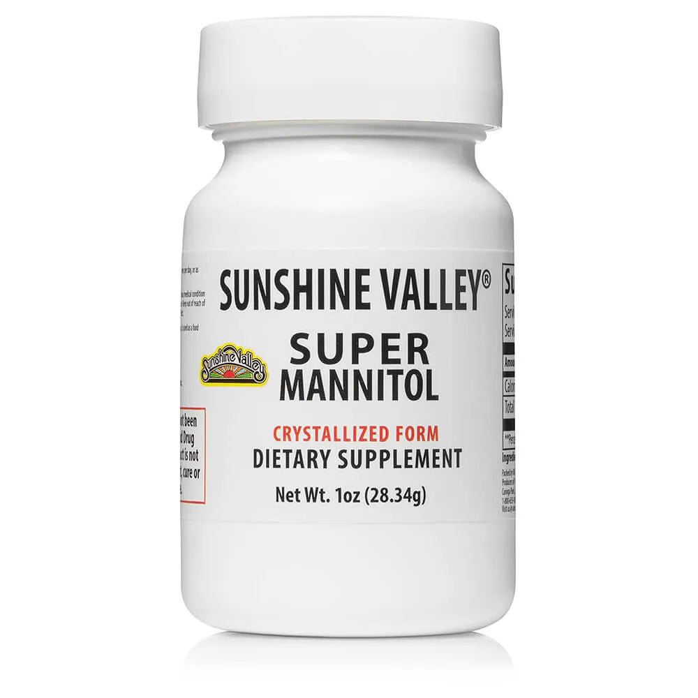 Super Mannitol Crystalized (Free Flow Pour) Powder – Dietary Supplement – 1 oz Sunshine Valley